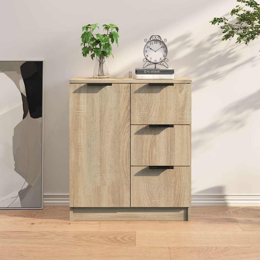 Vidaxl dressoir 60x30x70 cm bewerkt hout sonoma eikenkleurig