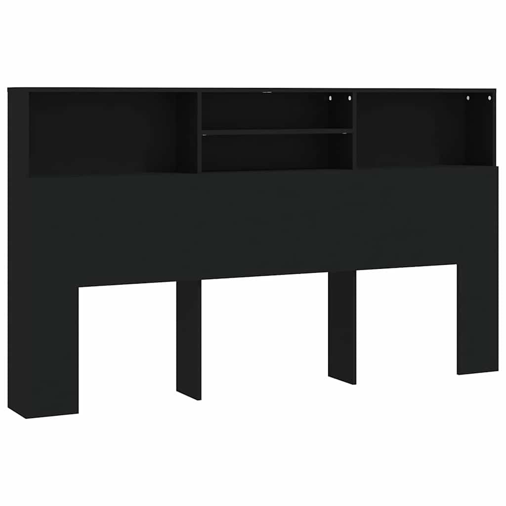 Vidaxl hoofdbordkast 180x19x103,5 cm zwart