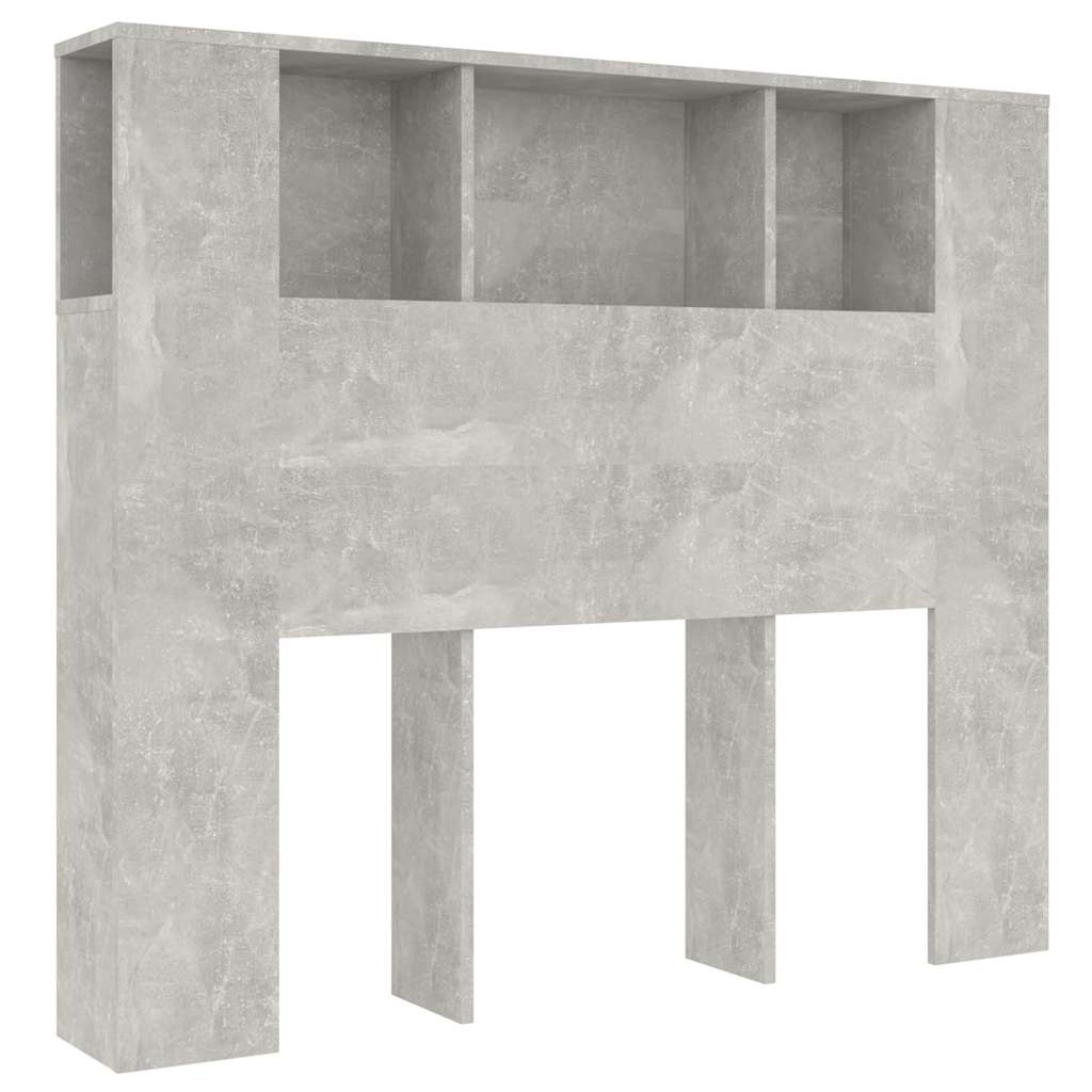 Vidaxl hoofdbordkast 120x18,5x102,5 cm betongrijs