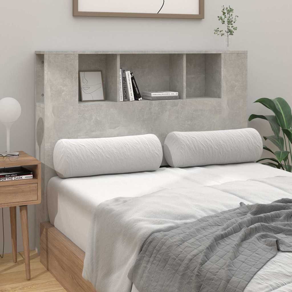 Vidaxl hoofdbordkast 120x18,5x102,5 cm betongrijs