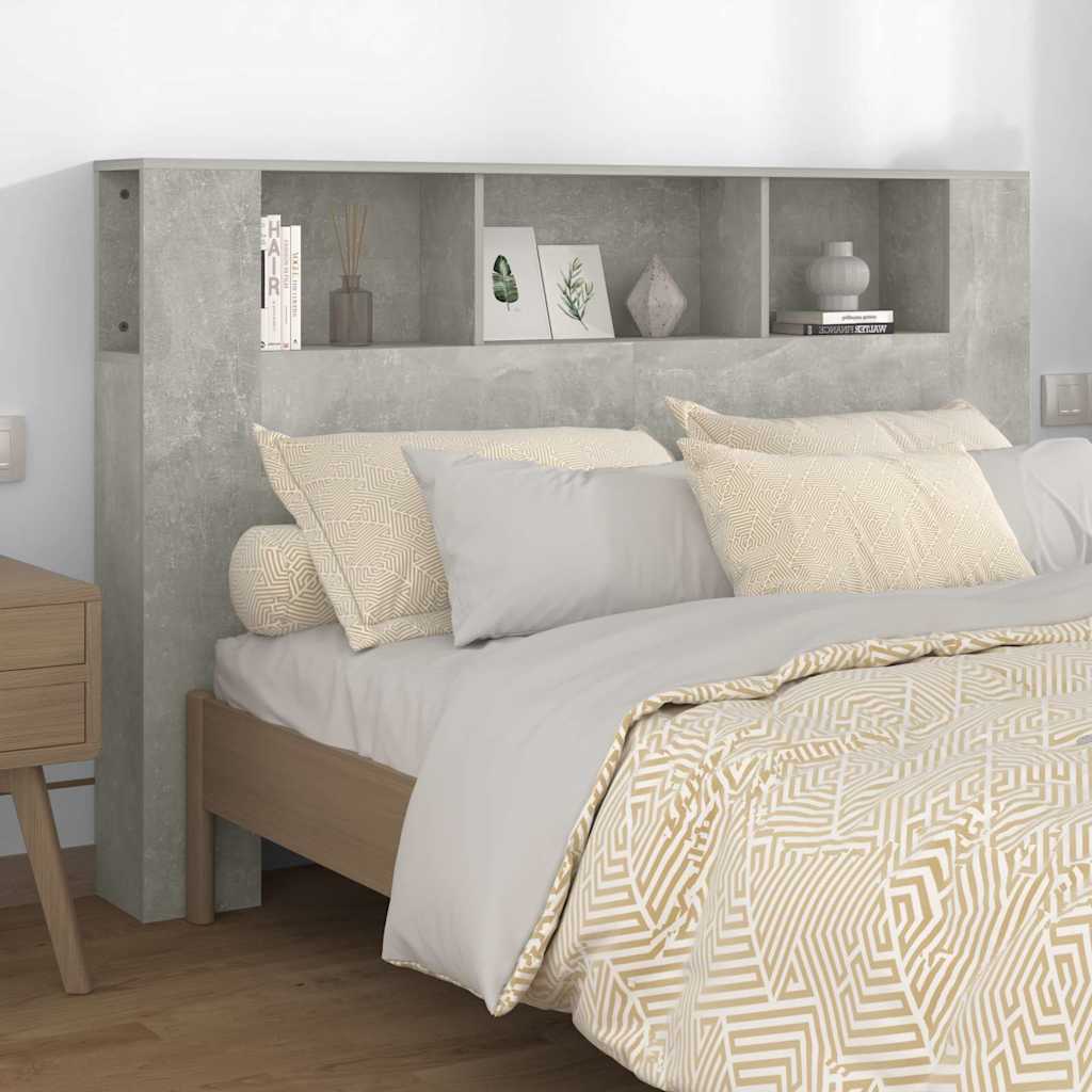 Vidaxl hoofdbordkast 160x18,5x104,5 cm betongrijs