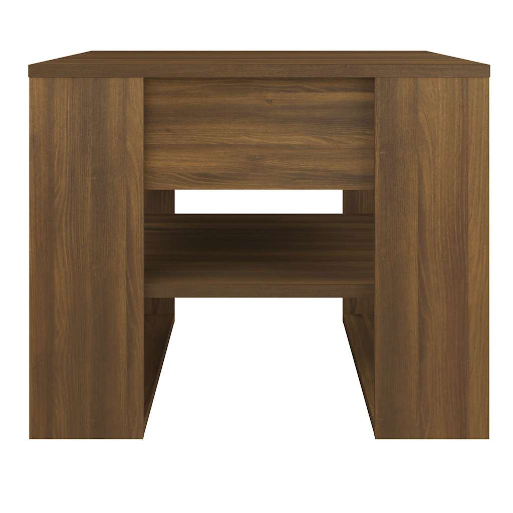 Vidaxl salontafel 55,5x55x45 cm bewerkt hout bruin eikenkleur
