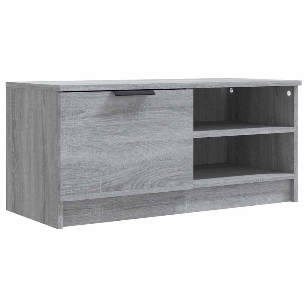 Vidaxl tv-meubel 80x35x36,5 cm bewerkt hout grijs sonoma eikenkleurig