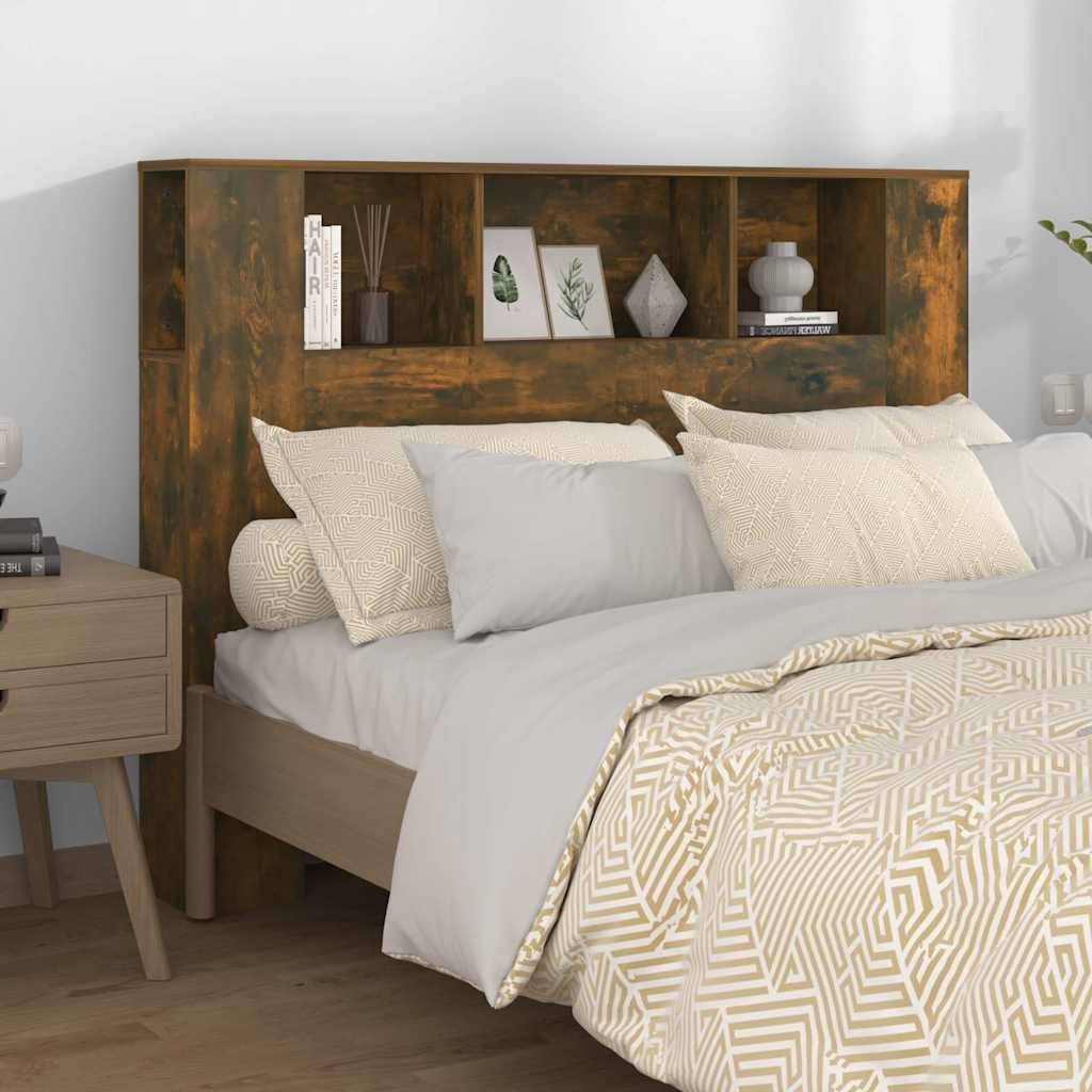 Vidaxl hoofdbordkast 140x18,5x104,5 cm gerookt eikenkleurig
