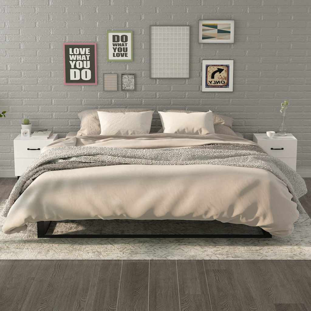 Vidaxl nachtkastjes 2 st 40x35x47,5 cm wit