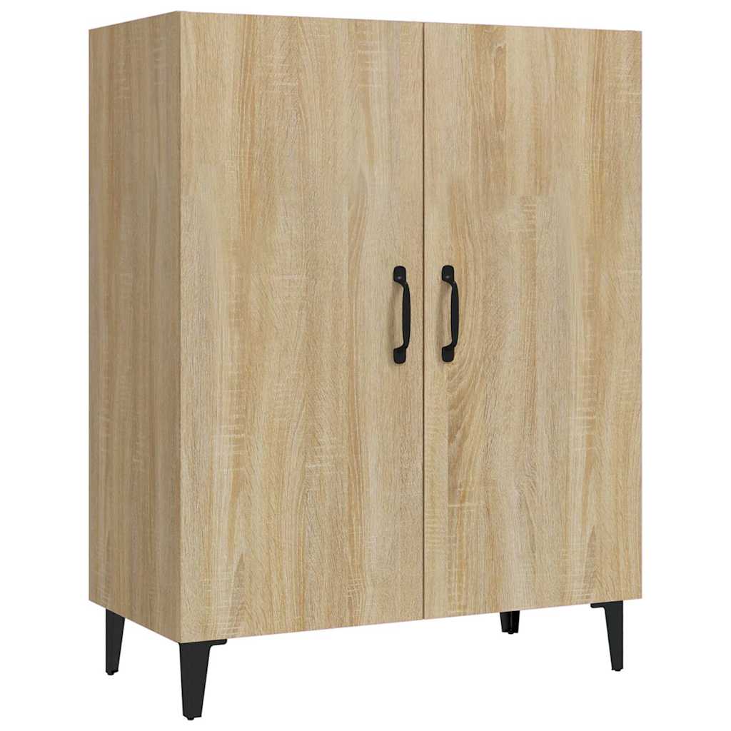 Vidaxl dressoir 70x34x90 cm bewerkt hout sonoma eikenkleurig