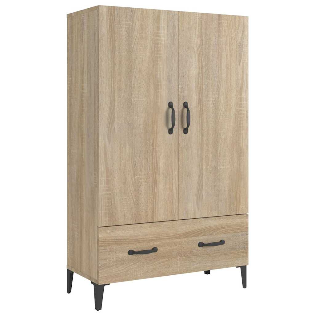 Vidaxl hoge kast 70x31x115 cm bewerkt hout sonoma eikenkleurig