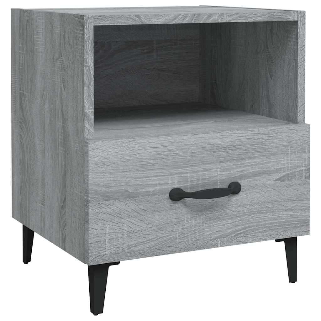 Vidaxl nachtkastjes 2 st bewerkt hout grijs sonoma eikenkleurig