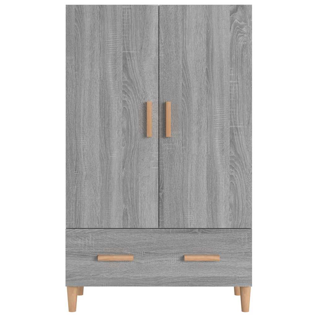 Vidaxl hoge kast 70x31x115 cm bewerkt hout grijs sonoma eikenkleurig