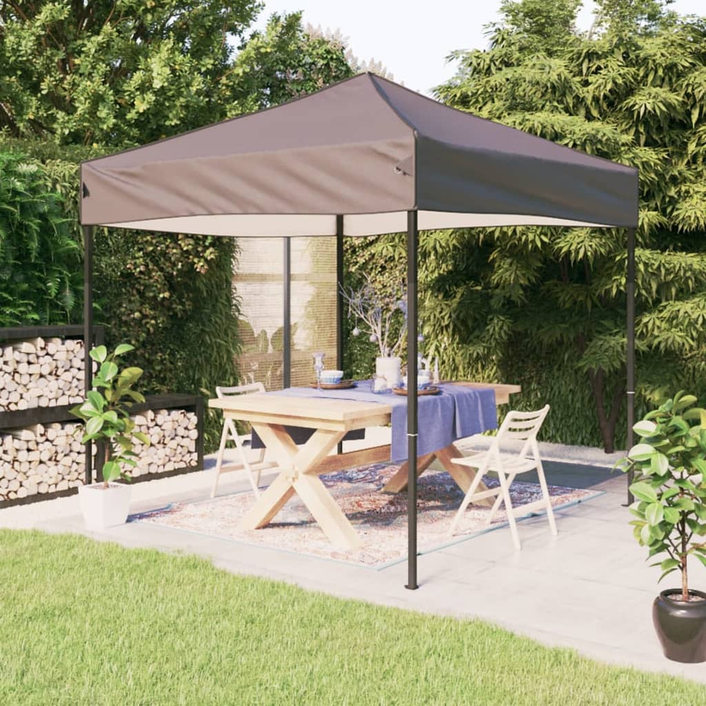 Vidaxl PartyTent pliable 3x3 m taupe