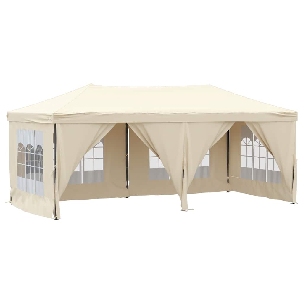 Vidaxx tente de fête pliable avec parois latérales 3x6 m couleur crème