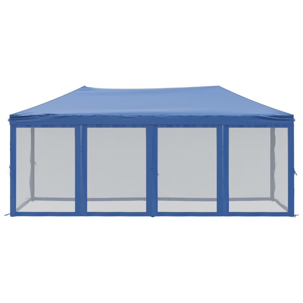 Vidaxl PartyTent pliable avec des parois latérales 3x6 m bleu