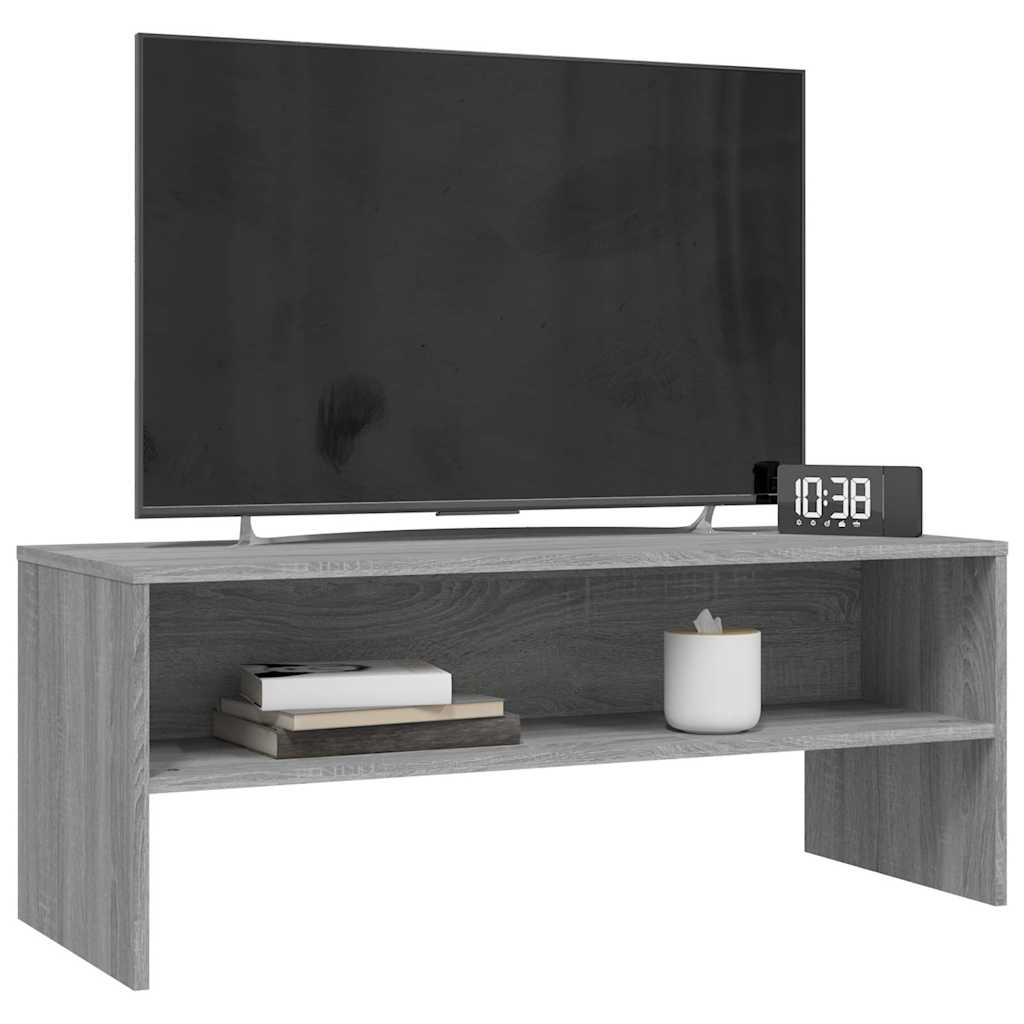 Vidaxl tv-meubel 100x40x40 cm bewerkt hout grijs sonoma eikenkleurig