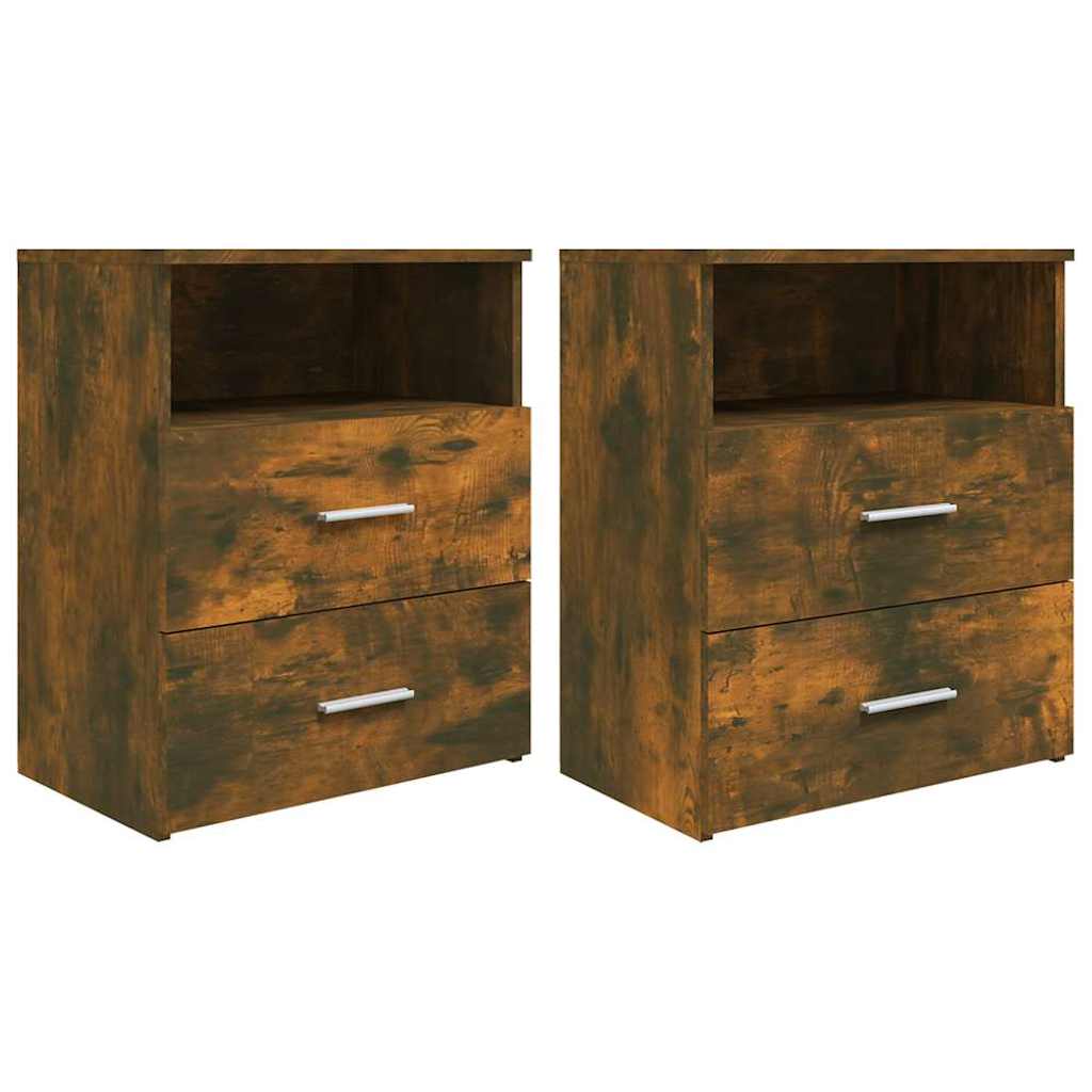 Vidaxl nachtkastjes 2 st 50x32x60 cm gerookt eikenkleurig