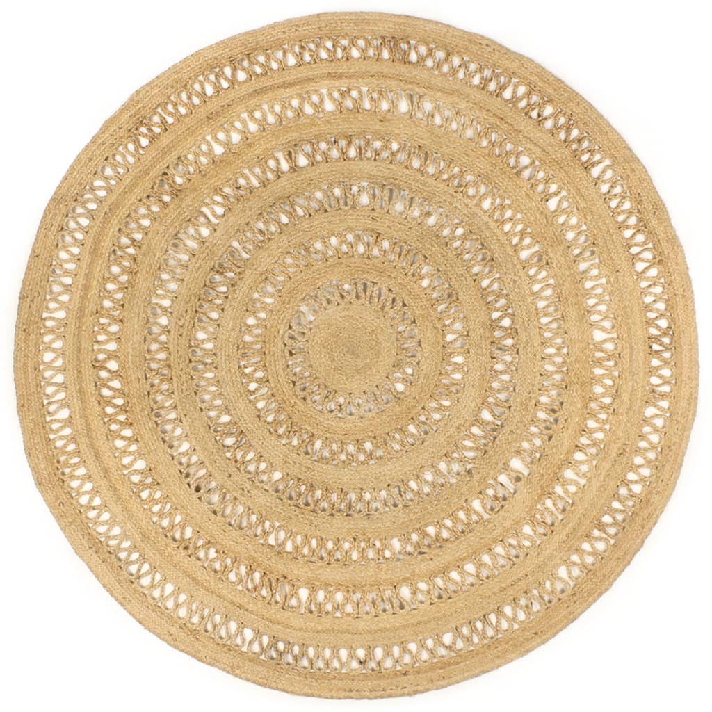 Tapis Vidaxl fait main 180 cm jute tressé