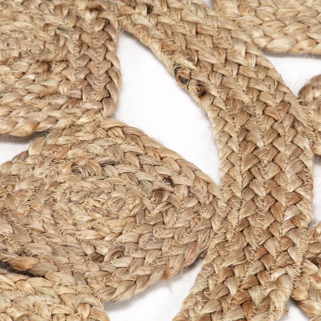 Vidaxl tapis à la main 240 cm Jute tressée