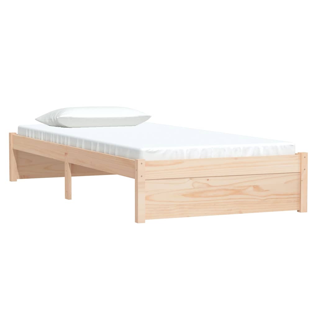 Vidaxl bedframe massief hout 90x190 cm