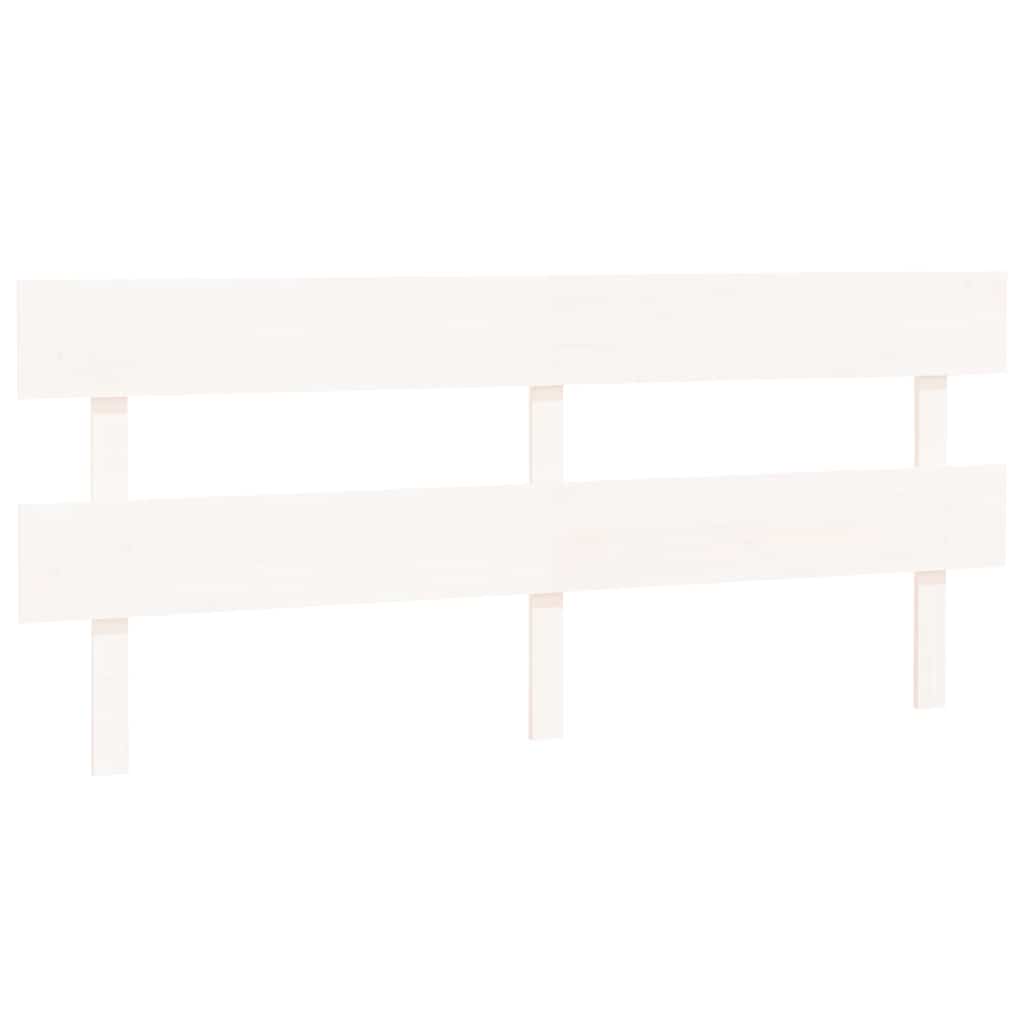 Vidaxl hoofdbord 184x3x81 cm massief grenenhout wit