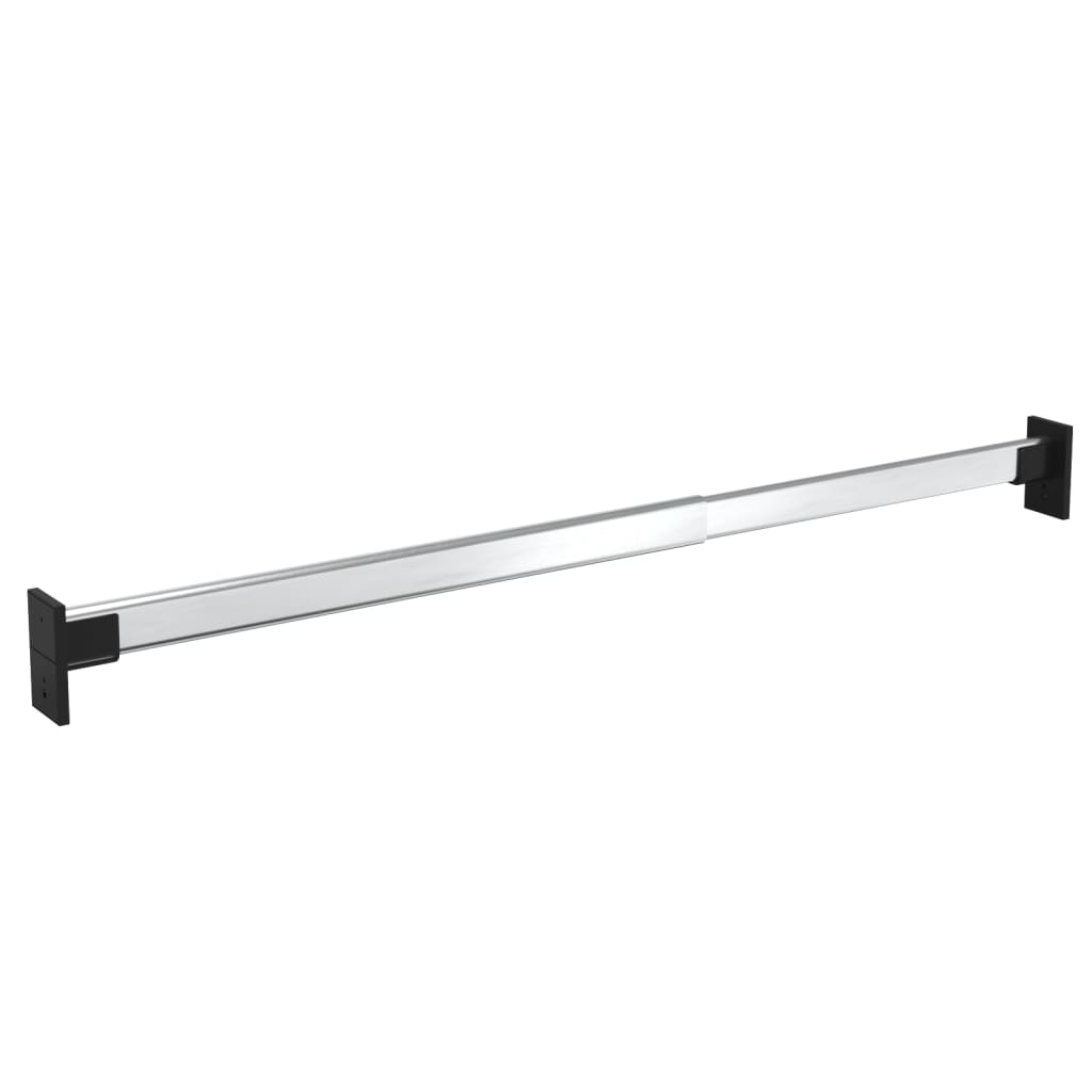 VidaXL tringles à vêtements 2 pcs télescopiques 58-100 cm couleur argent