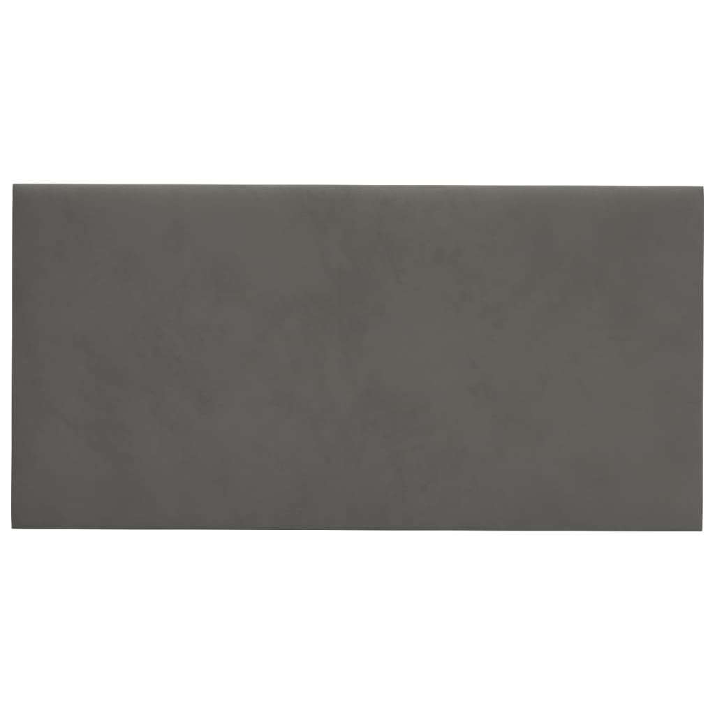 Panneaux muraux vidaxl 12 pcs 0,54 m² 30x15 cm en velours gris foncé