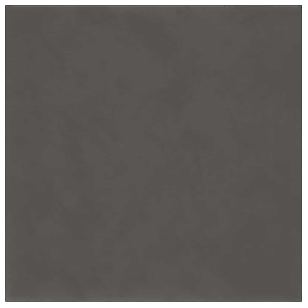Panneaux muraux vidaxl 12 st 1,08 m² 30x30 cm en velours gris foncé