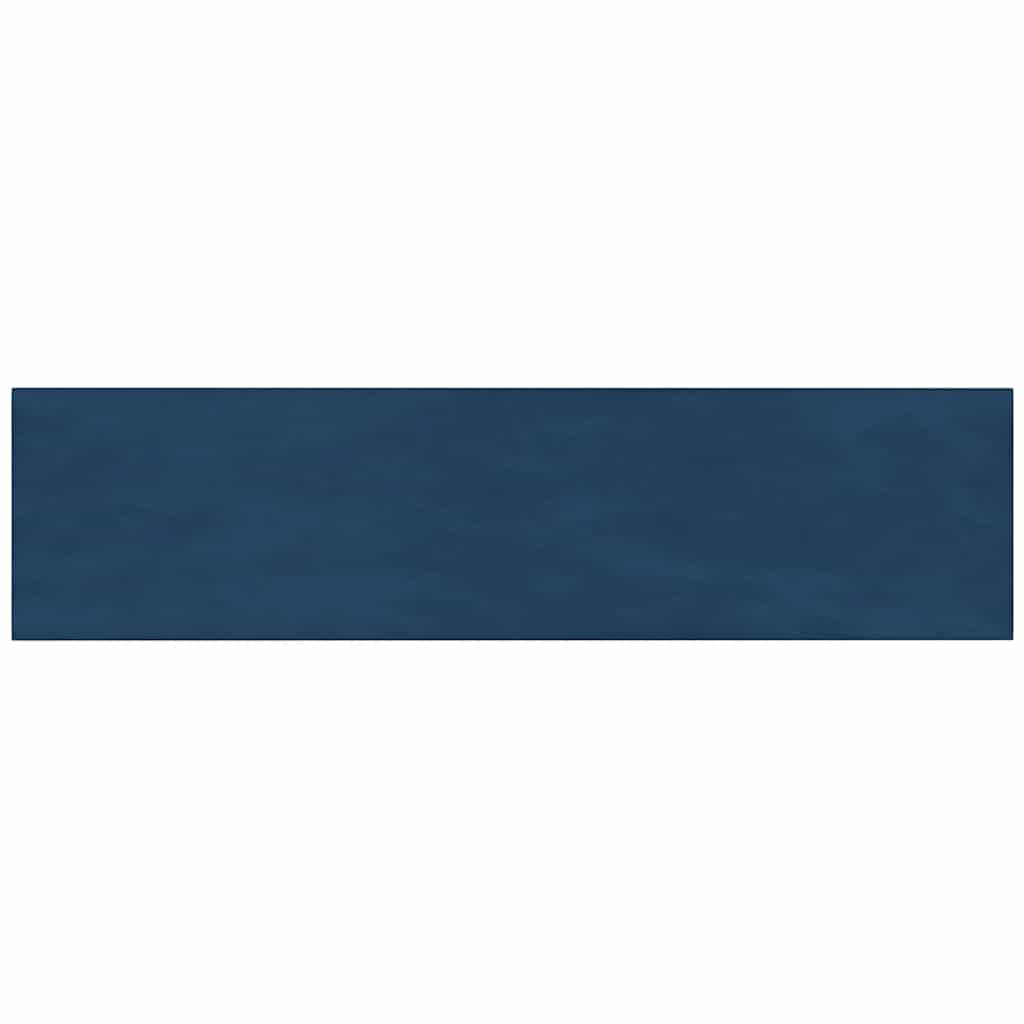 Panneaux muraux vidaxl 12 st 1,08 m² 60x15 cm en velours bleu