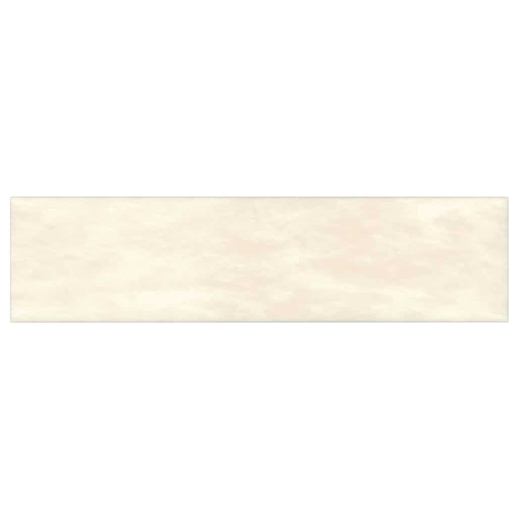 Panneaux muraux Vidaxl 12 ST 1,08 m² 60x15 cm Crème en velours -colore