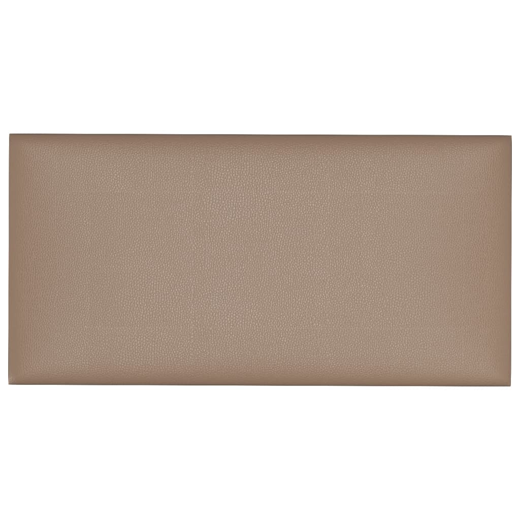 Panneaux muraux vidaxl 12 pcs 2,16 m² 60 x 30 cm en cuir art cappuccinocleur