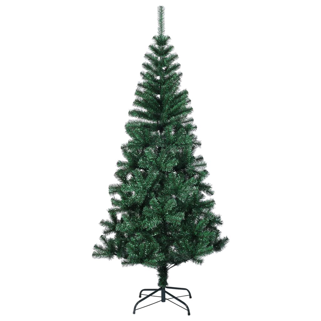 Vidaxl kunstkerstboom avec des extrémités irisées 150 cm en PVC vert