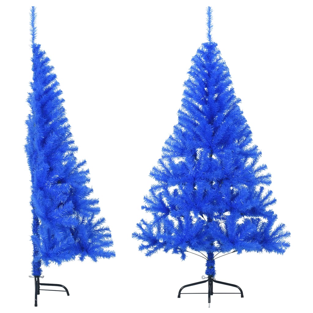 Vidaxl kunstkerstboom avec un demi-passé standard 120 cm bleu