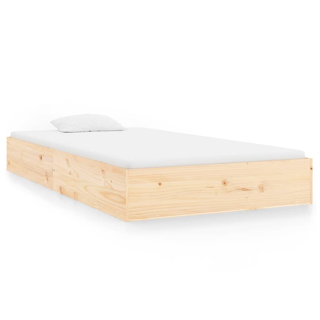 Vidaxl bedframe massief hout 90x200 cm