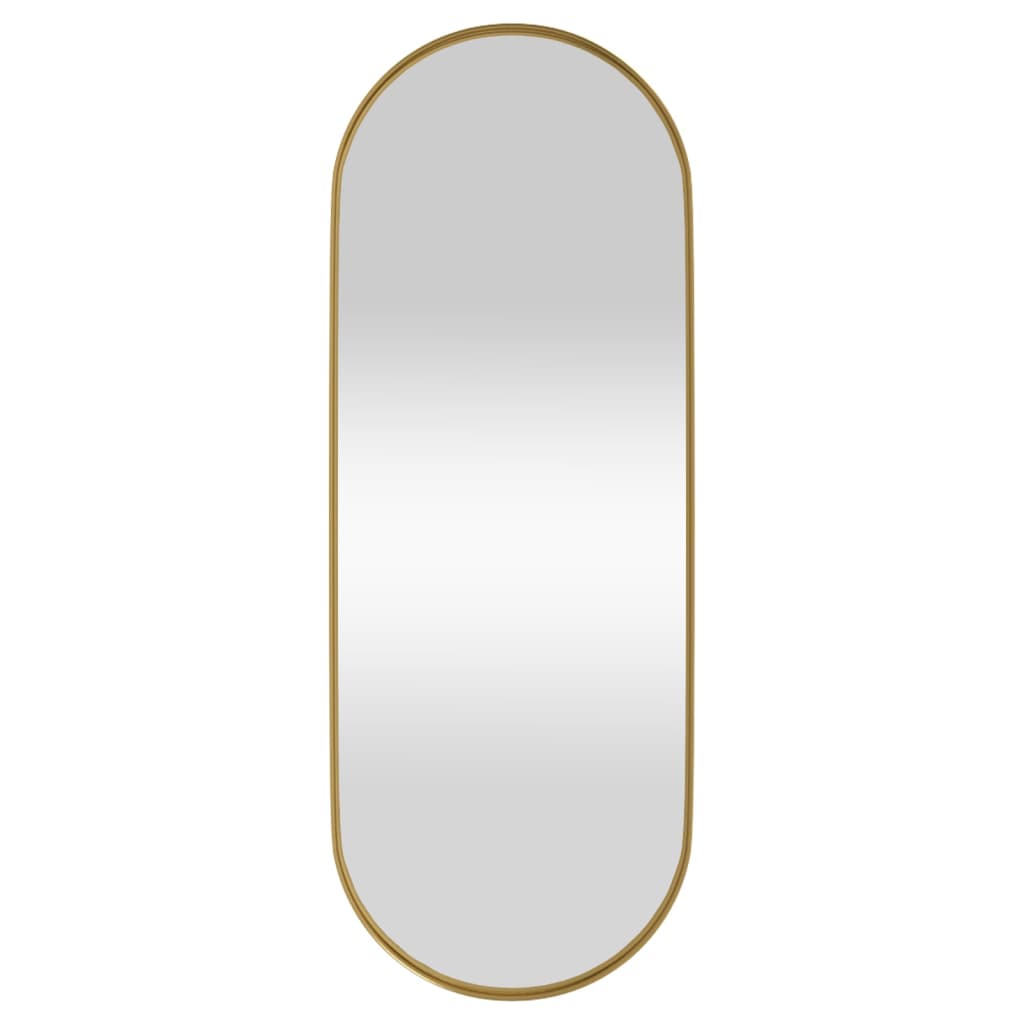 Mur de miroir vidaxl - monté 15x40 cm ovale de couleur