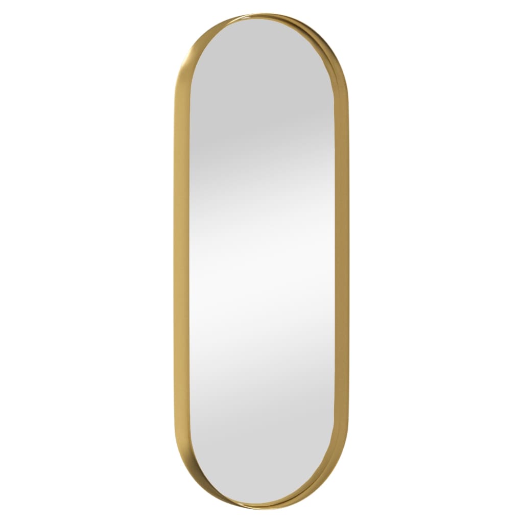 Mur de miroir vidaxl - monté 15x40 cm ovale de couleur