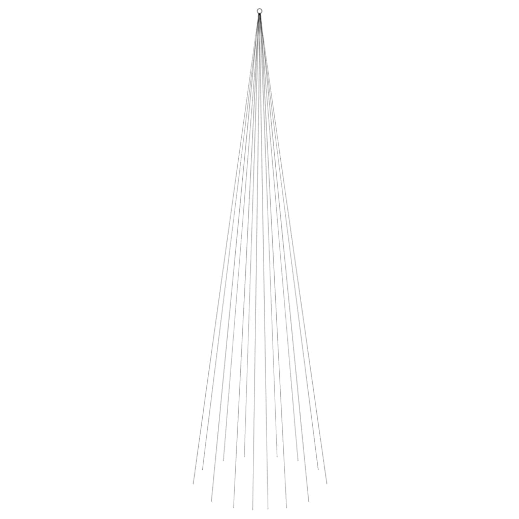 Vidaxl Flagpole S TEPLE 1134 LEDS Cold White 800 cm