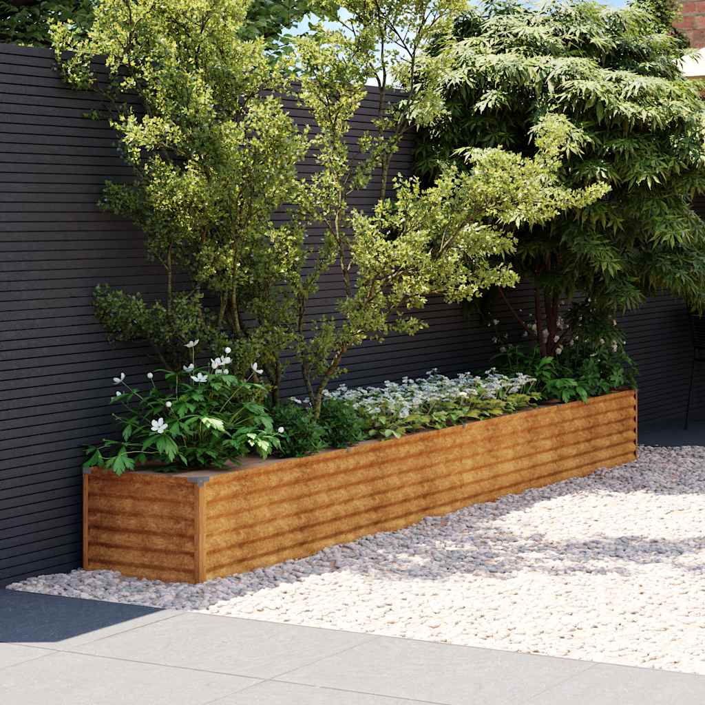 INSERT PLANTER VIDAXL 386X50X36 CM CORTENSTAAL