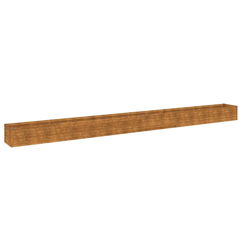 VidaXL jardinière surélevée 580x50x36 cm acier corten