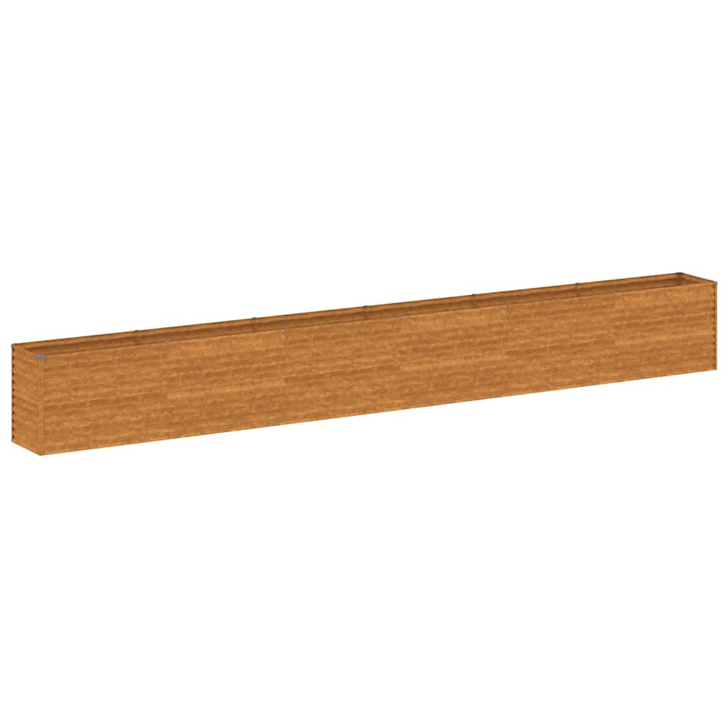 VidaXL jardinière surélevée 578x50x69 cm acier corten