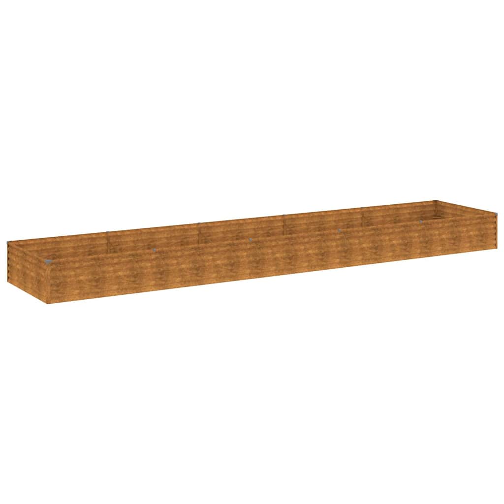 Vidaxl Planter a augmenté 482x100x36 cm Cortenstaal