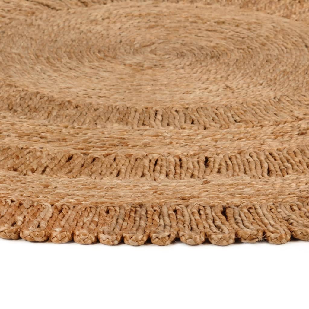 Tapis vidaxl autour de 150 cm de jute tressée