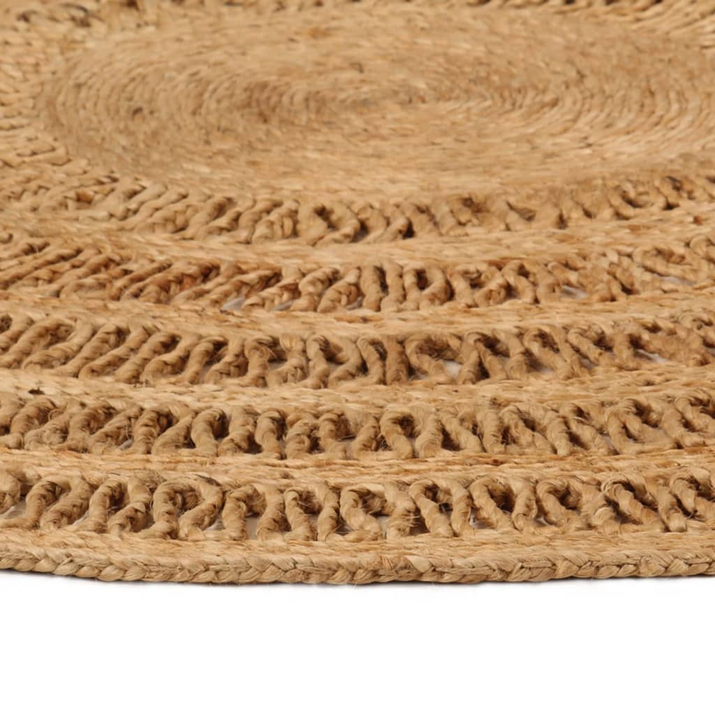 Tapis vidaxl autour de 150 cm de jute tressée