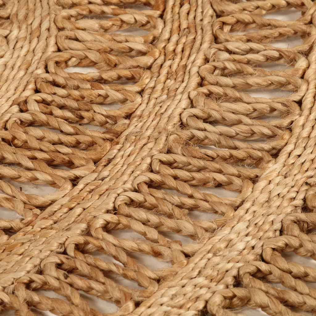 Tapis vidaxl autour de 150 cm de jute tressée