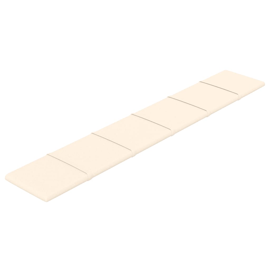 Panneaux muraux Vidaxl 12 ST 1,62 m² 90x15 cm Crème en velours -colore