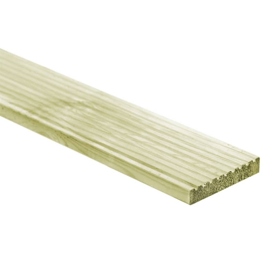 Cartes Vidaxl Terra 48 PCS 6,96 m² 1 m de pin massif en bois