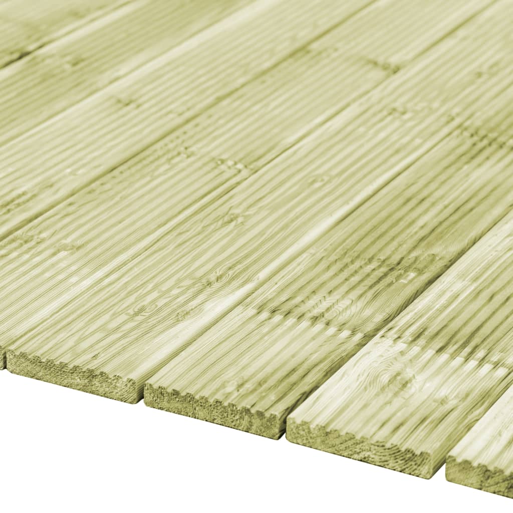Cartes Vidaxl Terra 48 PCS 6,96 m² 1 m de pin massif en bois