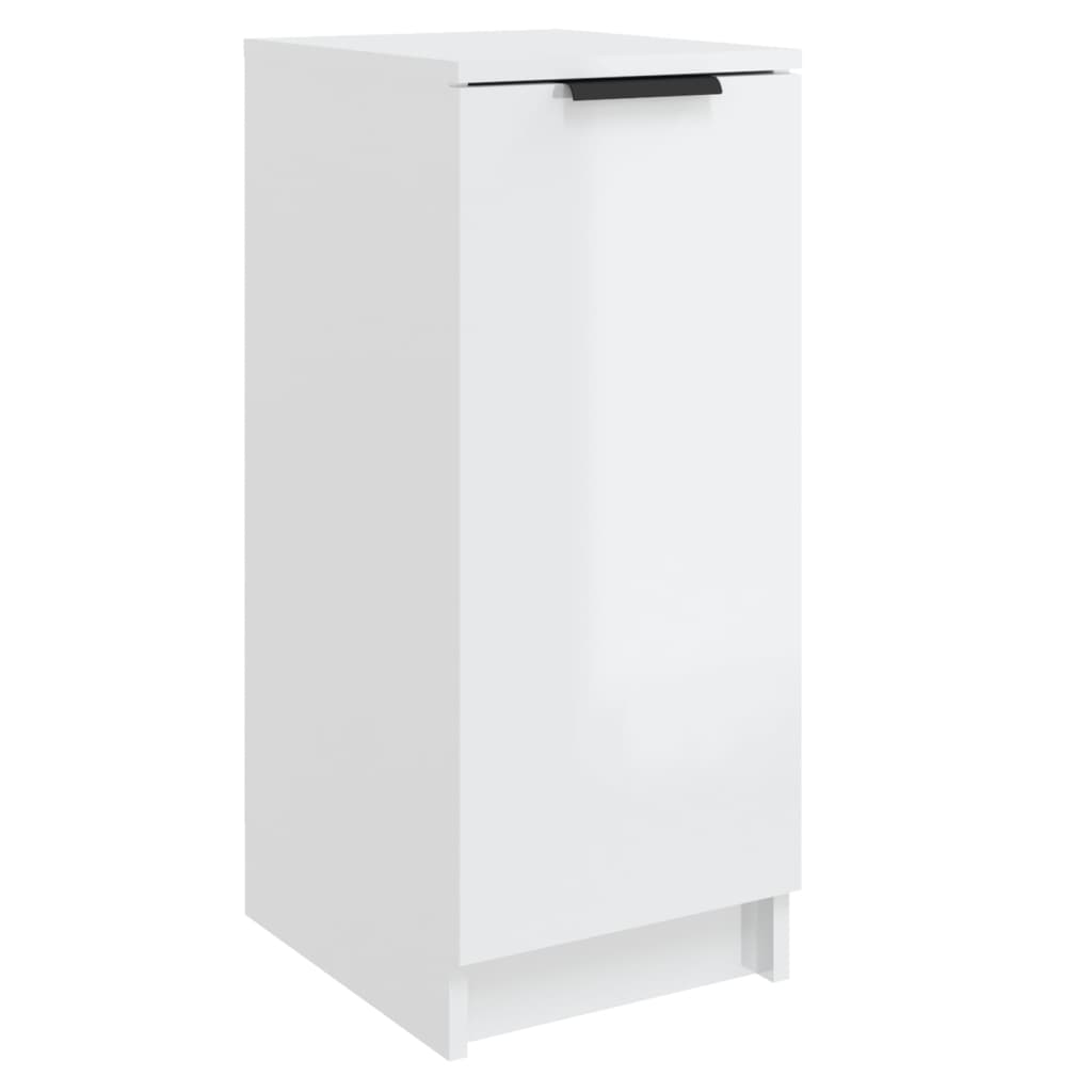 VidaXL Armoire à chaussures 30x35x70 cm bois fini blanc brillant