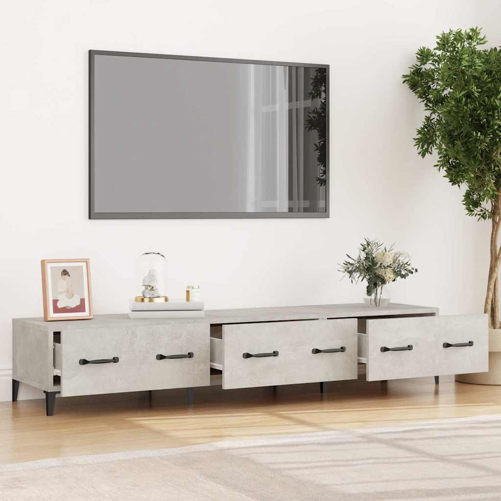 Vidaxl tv-meubel 150x34,5x30 cm bewerkt hout betongrijs
