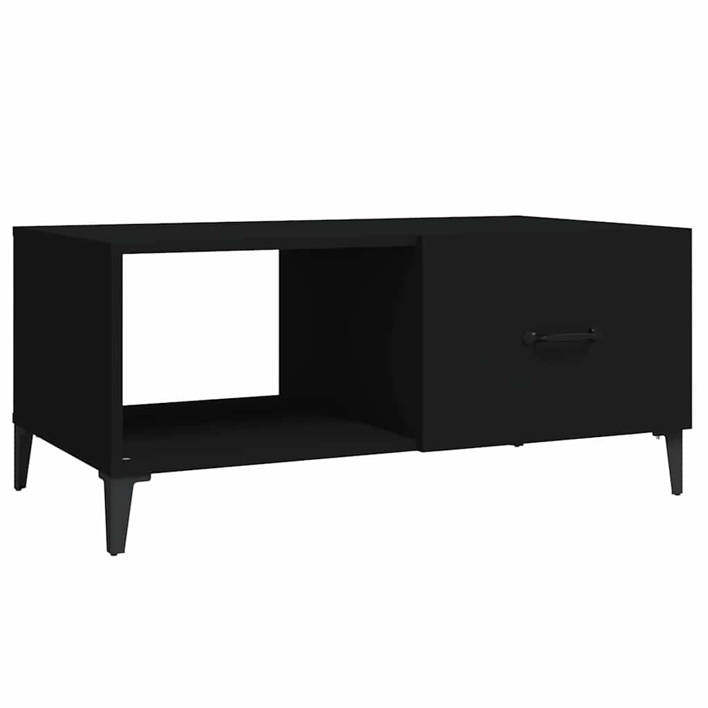 Vidaxl salontafel 90x50x40 cm bewerkt hout zwart
