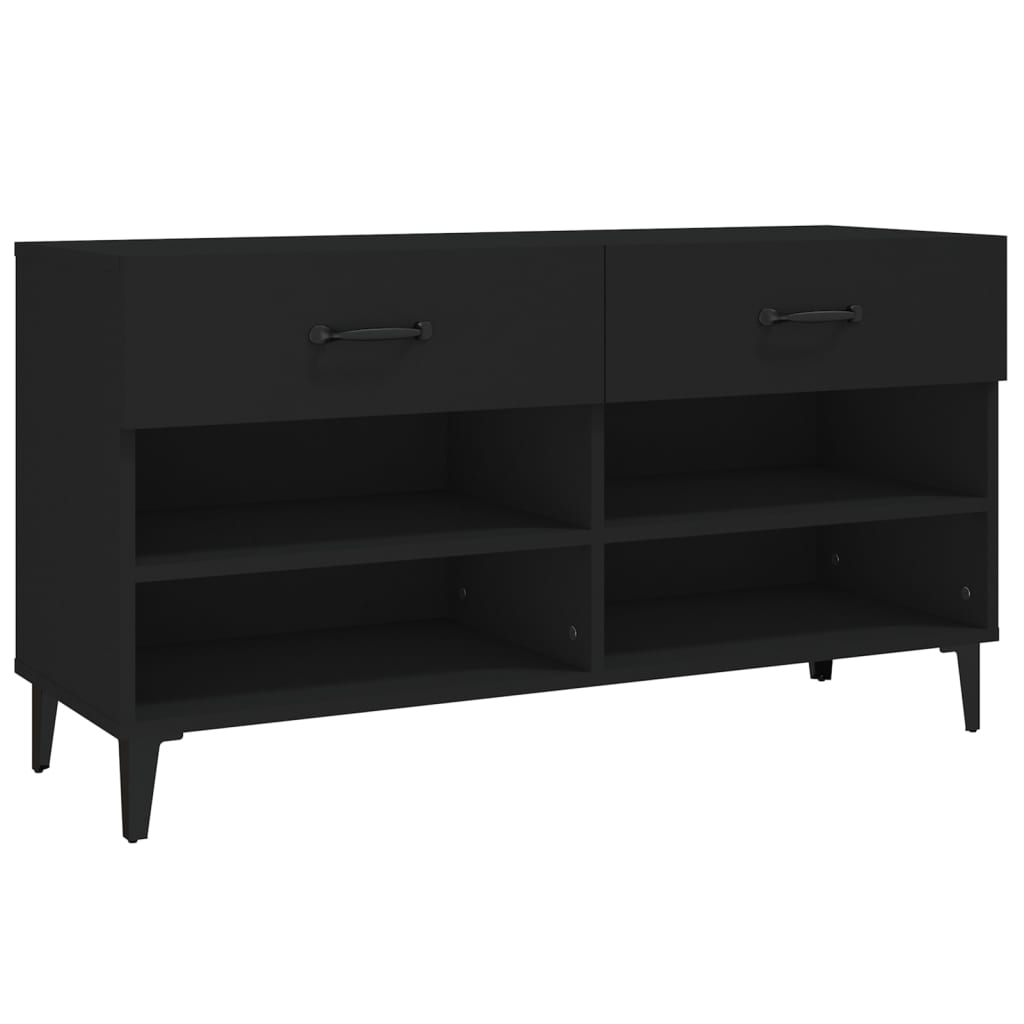 Armoire à chaussures Vidaxl 102x35x55 cm Bois de bois propriété
