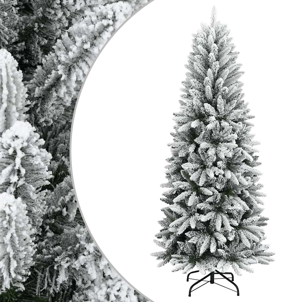 Vidaxl kunstkerstboom avec neige 120 cm en PVC et PE