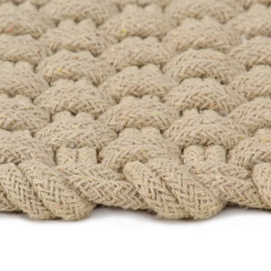 Vidaxl rectangulaire 200x300 cm coton naturel